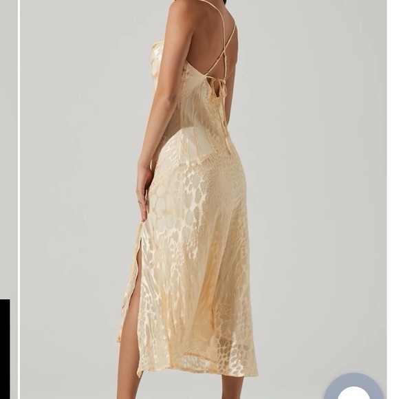 ASTR the Label Gaia Dress in Cream Burnout Floral - Size XS - Picture 5 of 15